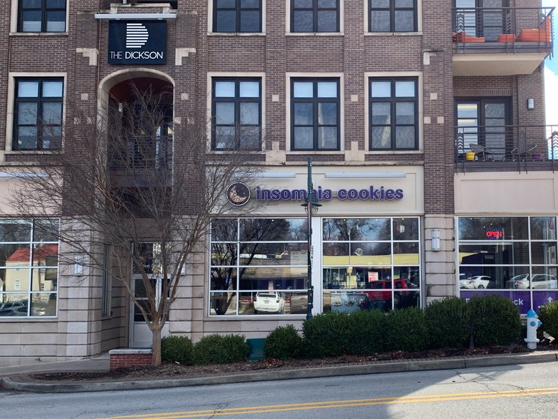 Insomnia Cookies on W Dickson St, Suite 202 in Fayetteville.