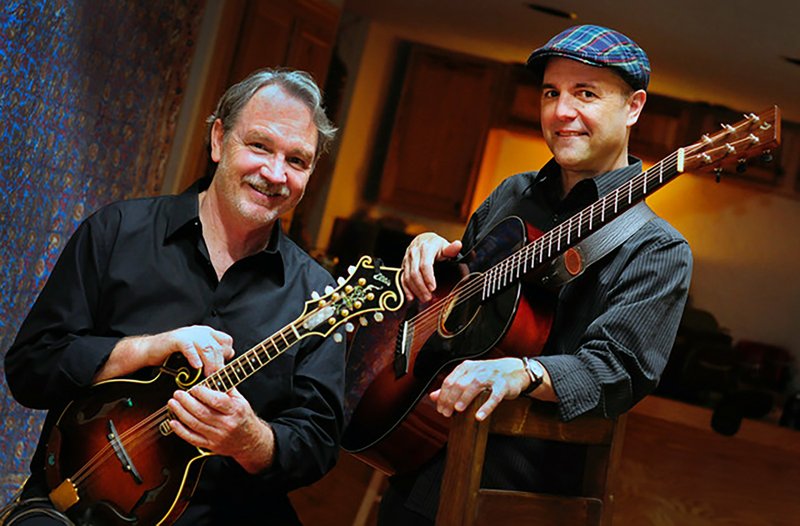 Guitarists Steve Smith (left) and Tim May, performing Feb. 21 at The Joint Theater in the Argenta Arts District in North Little Rock