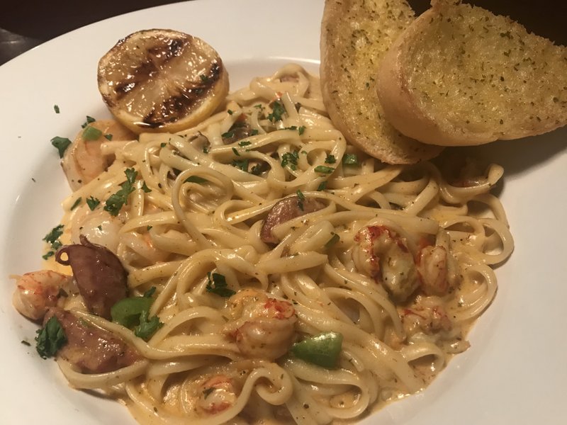 Arkansas Democrat-Gazette/JENNIFER CHRISTMAN
The Mardi Gras Pasta at The DacqShack in Little Rock.