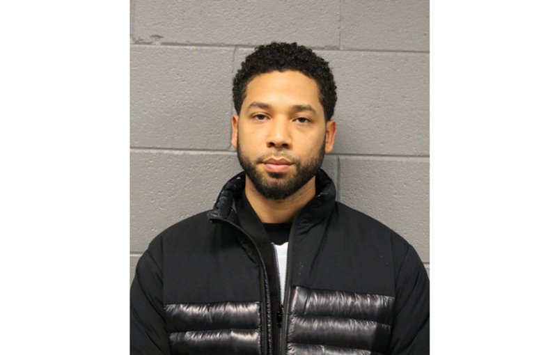 This Feb. 21, 2019 booking photo released by Chicago Police Department shows Jussie Smollett. 
