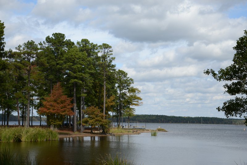 A view of Lake Columbia from its South Shore Landing campgrounds.
