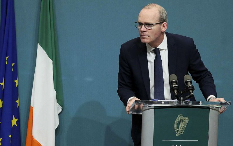 Irish Deputy Prime Minister Simon Coveney said Friday that a no-deal split from the European Union would be “lose, lose, lose — for the U.K., for the EU and for Ireland.” 