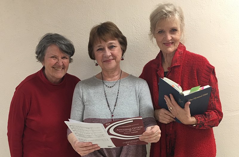 Submitted photo MUSIC CLUB: From left are Kay Provus, scholarship chairman, Kathie White, president of Hot Springs Music Club, and Robin Williams, vice president of Hot Springs Music Club.