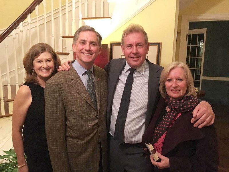 Martha and U.S. Rep. French Hill with U.K. Ambassador Sir Kim Darroch and his wife, Vanessa 