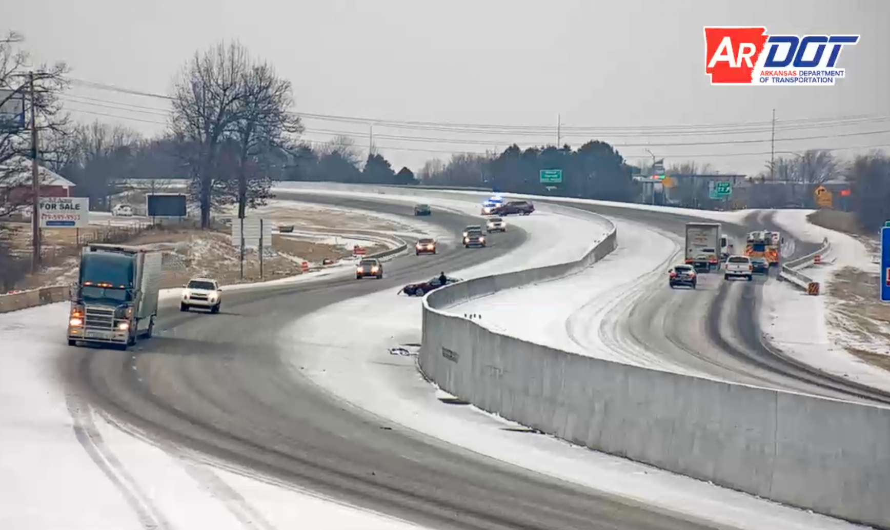 Slick Conditions Reported In Part Of State As Snow Falls Winter