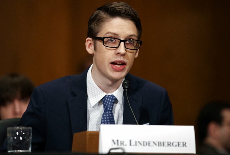 Ethan Lindenberger testifies during a Senate Committee on Health, Education, Labor, and Pensions hearing on Capitol Hill in Washington, Tuesday, March 5, 2019, to examine vaccines, focusing on preventable disease outbreaks. (AP Photo/Carolyn Kaster) story.lead_photo.caption