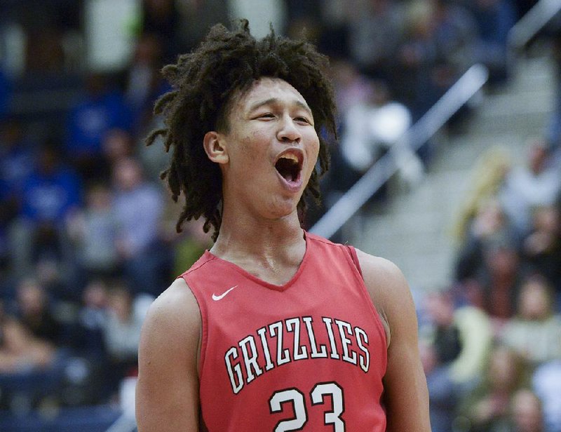 Fort Smith Northside’s Jaylin Williams is averaging 15.4 points and  10 rebounds this season. The Grizzlies will take on Bryant in the Class 6A boys state championship game Friday in Hot Springs. 