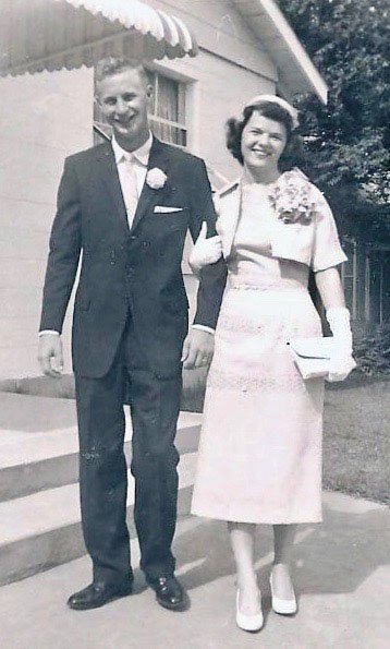 Submitted Photo Kim Hendren and Marylea Hutchinson on their wedding day, June 1, 1958