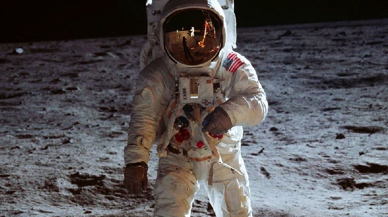Astronaut Neil Armstrong, who took the photo, can be seen reflected in Buzz Aldrin’s visor. The first manned mission to the moon is the subject of the documentary Apollo 11, which screened at last week’s True/False film festival.