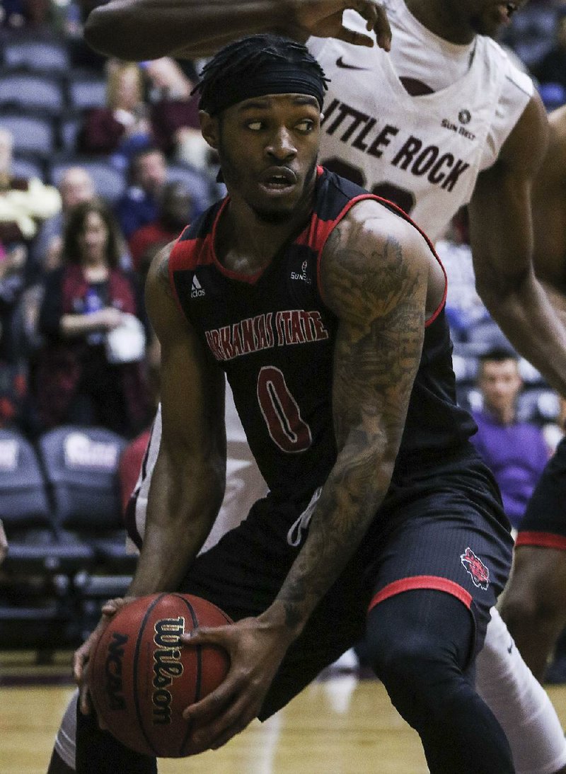 Ty Cockfield (above), the Sun Belt’s second-leading scorer at 22.0 points per game, will be honored today along with fellow seniors Grantham Gillard and Tristin Walley.