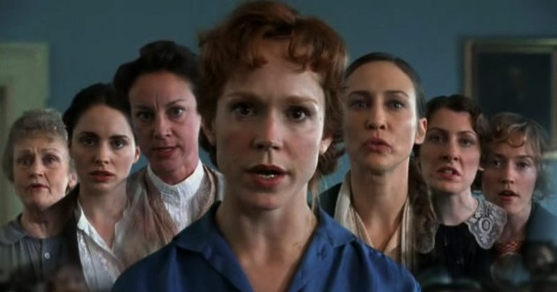 "Iron-Jawed Angels" -- A 2004 HBO film about the American women's suffrage movement in the 1910s starring Hillary Swank and Anjelica Huston, 11 a.m. &amp; 2 p.m. March 16, Shiloh Museum in Springdale. Sponsored by Fayetteville Business and Professional Women and the Washington County Women in History Coalition. Free. 750-8165.