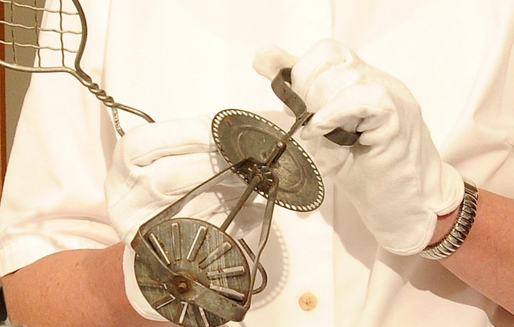 What is it? A Historic Turbine Egg Beater and a wire whisk at Rogers Museum in Rogers, of course. (Democrat-Gazette file photo)