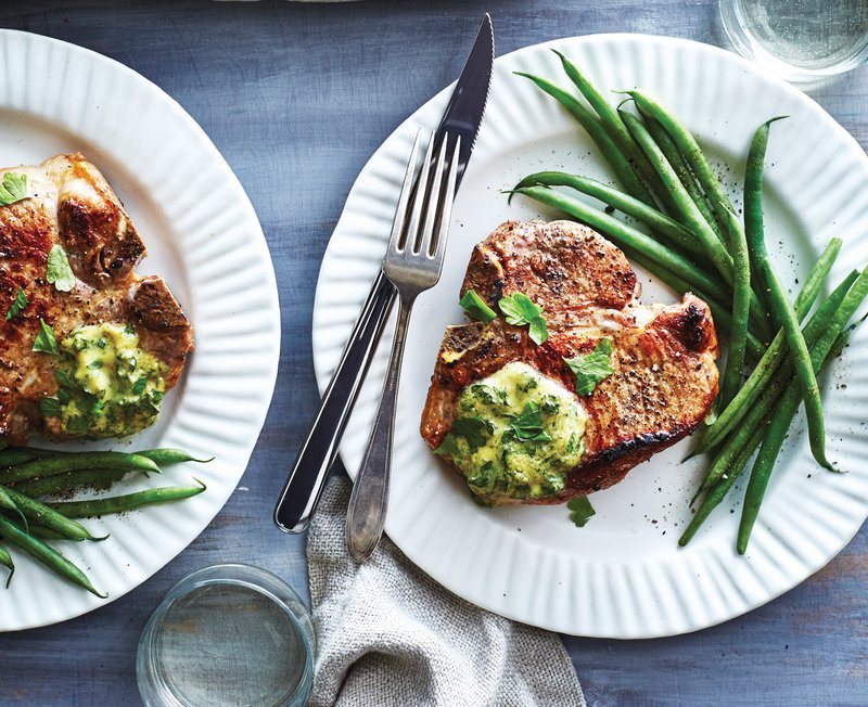 Pork Chops With Herb Mustard Butter
Southern Living/Time Inc. Books/VICTOR PROTASIO

