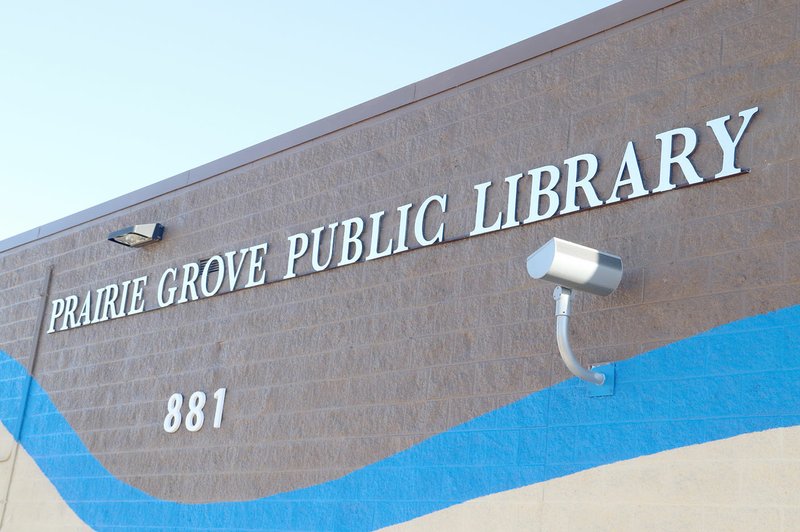 LYNN KUTTER ENTERPRISE-LEADER The outside of the former Walmart Express building received a facelift to identify it as the Prairie Grove Library. Inside, the building had major renovations.