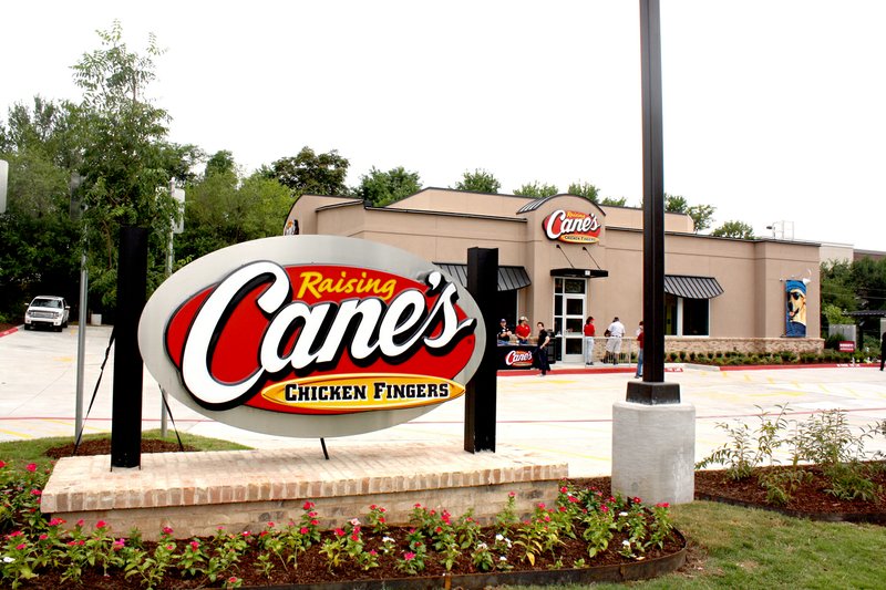 Raising Cane's has four restaurants in Northwest Arkansas, including this one on East Millsap Road in Fayetteville. (NWA Democrat-Gazette file photo)