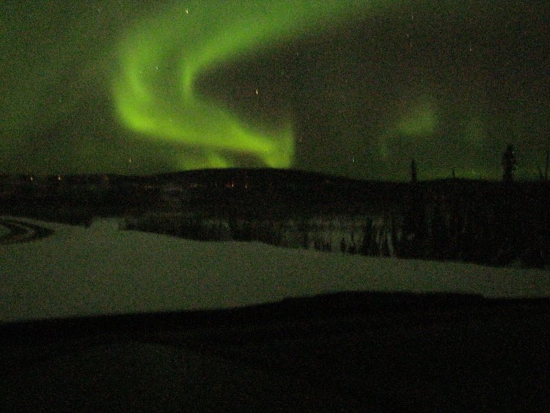 Photo courtesy Lisa Kelley It was one of the best viewings of the Northern Lights in recent memory -- and a fitting reward for bravery.