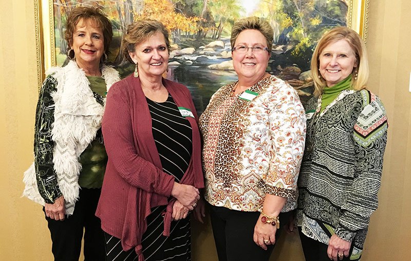 Submitted photo NEW MEMBERS: Hot Springs Women's Welcome Club added four new members for March, from left, Susan Freeze, Sally Dillick, Brenda Richardson and Debbie Jones. Women who have been a resident of Hot Springs for two years or less who want to join a community-minded club "full of friendly women and fun" are welcome to call President Diann Northern, 501-282-3171.