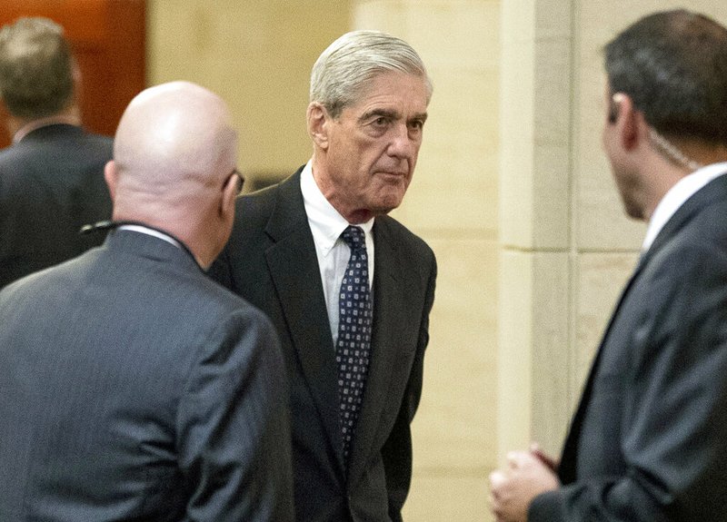 In this June 21, 2017 file photo, former FBI Director Robert Mueller, the special counsel probing Russian interference in the 2016 election, arrives on Capitol Hill for a closed door meeting before the Senate Judiciary Committee in Washington. U.S. special counsel Robert Mueller has yet to release his report about alleged Russian meddling in the 2016 U.S. presidential election but Moscow has already rehearsed its response, dismissing Mueller's investigation as part of the U.S. political infighting. (AP Photo/Andrew Harnik, File)