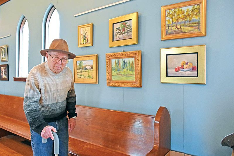 Vilonia artist Marvin “Marv” Crummer has been creating art for most of his life, including this sampling of landscapes now on display at The Gallery at St. Peter’s in Conway. The retrospective exhibit of his work will remain open through April 26. Crummer will be honored at an artist’s reception from 2-4 p.m. March 24 in the St. Peter’s Episcopal Church Parish Hall, 925 Mitchell St.