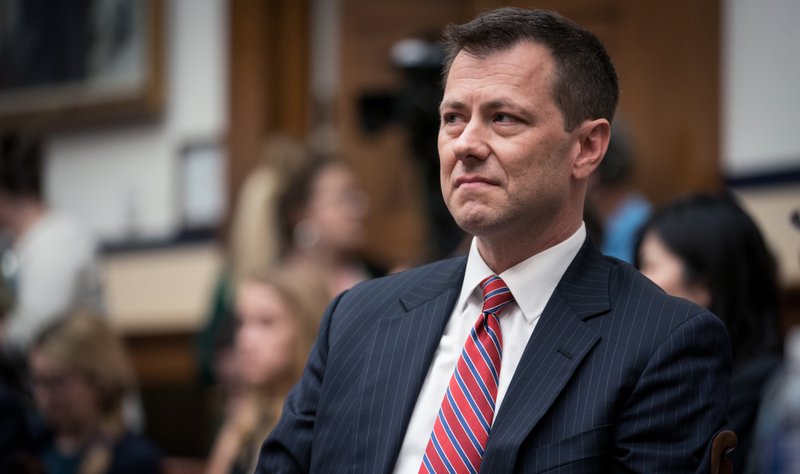 Peter Strzok, a top FBI counterintelligence agent, appears at a heated congressional hearing in Washington on July 12, 2018. 