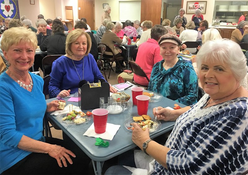 Photo submitted A table of ladies enjoying the luncheon are Ceta Oberhofer (left), Judy Lemoin, Shelia Dalton and Suanne Dippery.