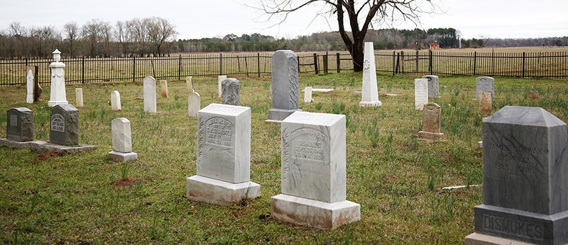 The Sentinel-Record/Corbet Deary RICH IN HISTORY: Located in the southwestern corner of Arkansas, Conway Cemetery State Park is rich in history in the sense that James Sevier Conway, the first governor of Arkansas, was laid to rest at this location.