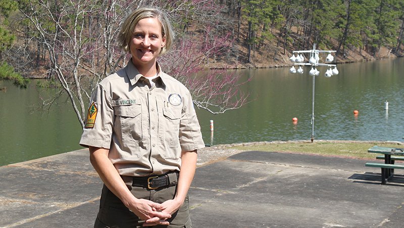 The Sentinel-Record/Richard Rasmussen LAKE CATHERINE: Longtime Arkansas State Parks employee Cheryl Vincent was promoted from assistant superintendent to superintendent of Lake Catherine State Park at the beginning of the year.