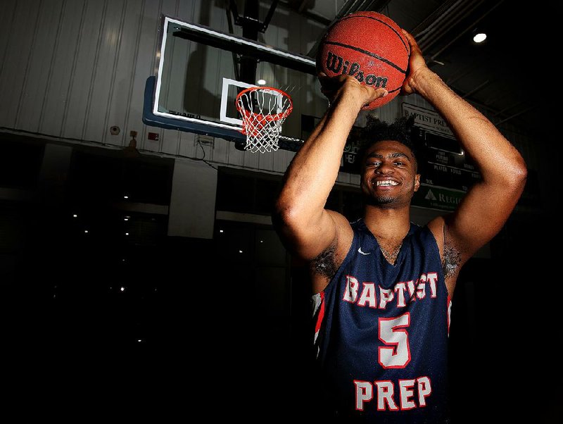 Baptist Prep senior guard Issac McBride averaged 28.9 points per game in 2018-19. McBride, who won three Class 4A state championships in his career, will play at Kansas next season. 