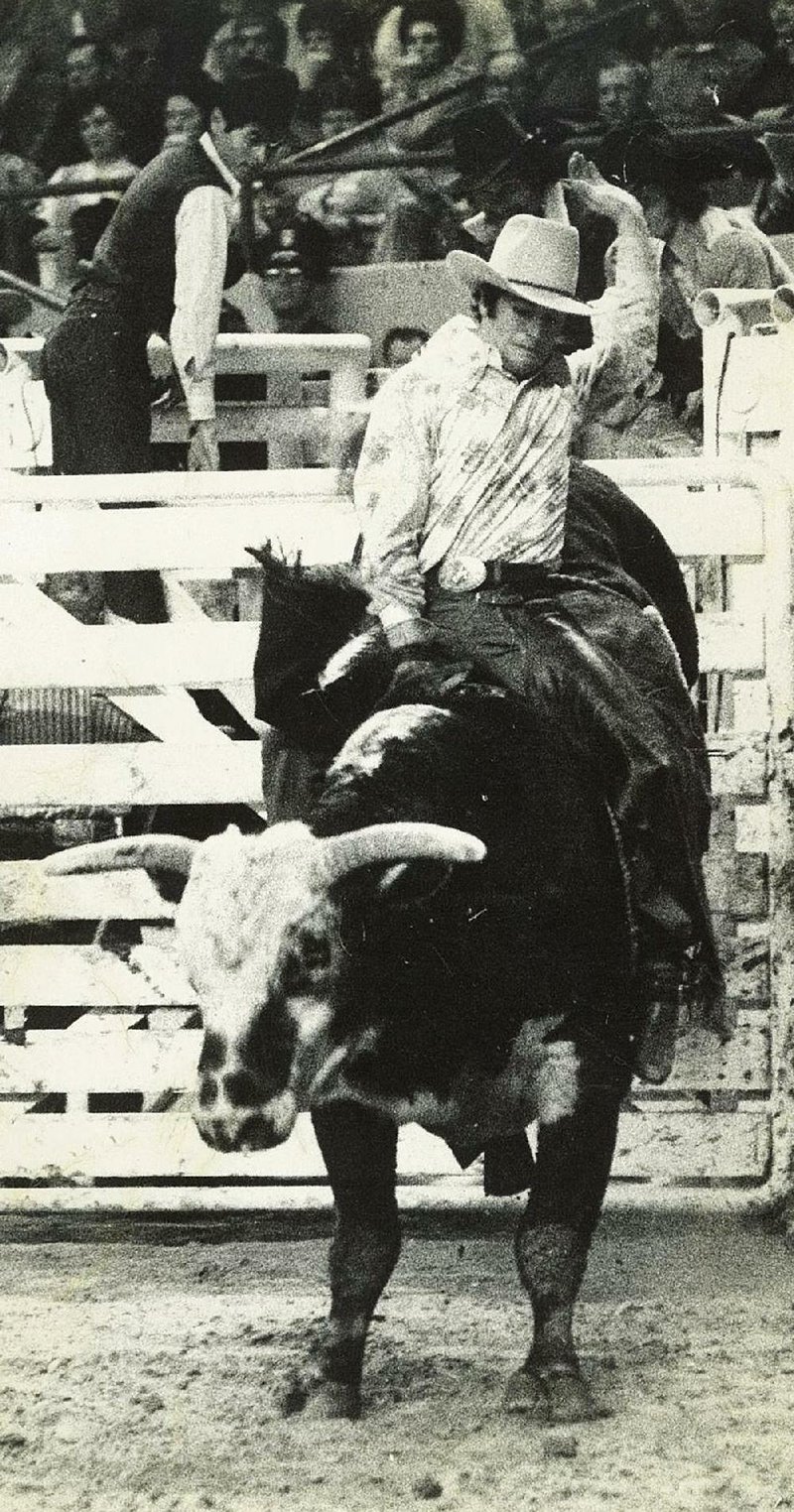 Denny Flynn, seen here in 1974, remains the most decorated bull rider from the state of Arkansas. He will join the Arkansas Sports Hall of Fame as a 2019 inductee.