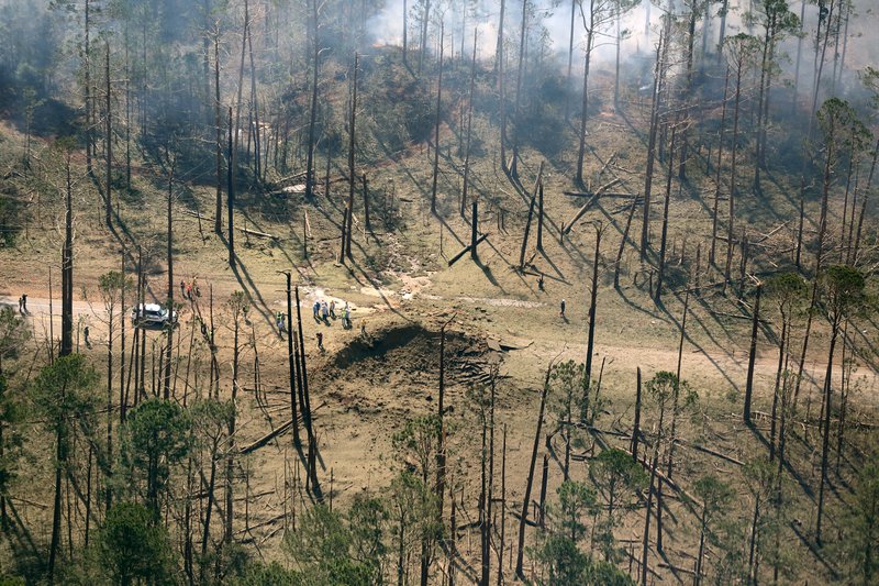 The driver of a fertilizer truck was killed after his truck exploded west of Camden on Wednesday, March 27, 2019. The explosion was heard for miles and prompted an evacuation of the surrounding area, authorities said.
