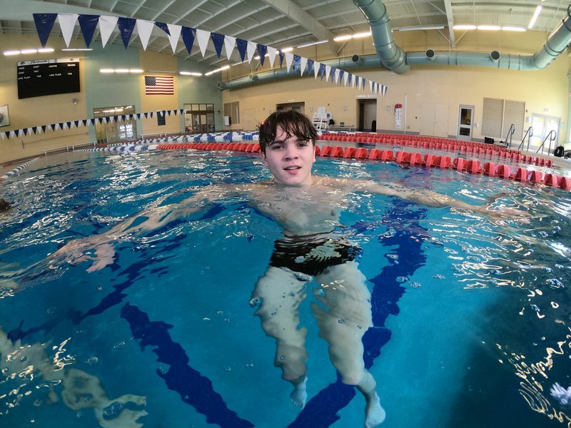 NWA Democrat-Gazette/SPENCER TIREY Gavin Jernigan, a junior at Bentonville High, was selected as boys newcomer of the year for swimming and diving by the Northwest Arkansas Democrat-Gazette sports staff.