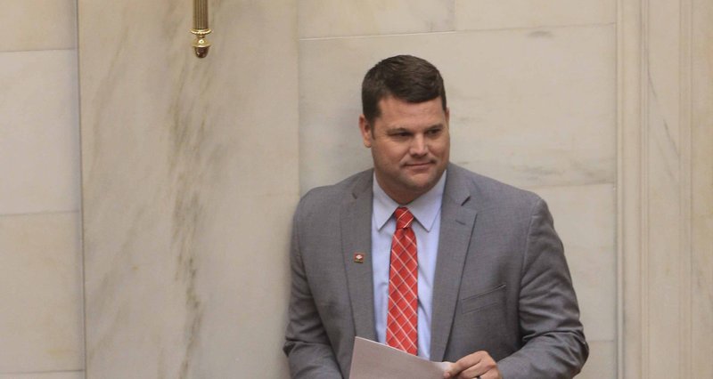 Sen. Bart Hester, R-Cave Springs, is shown in this photo.