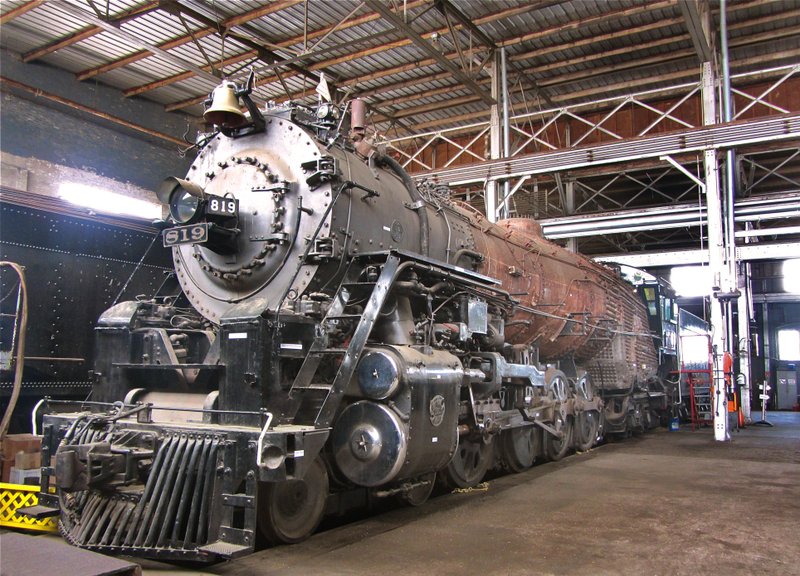 Engine 819, the last steam engine built at Pine Bluff’s Cotton Belt shops, is a highlight of a visit to the Arkansas Railroad Museum. The Railroadiana Show & Sale on Saturday will draw train enthusiasts from all over.
