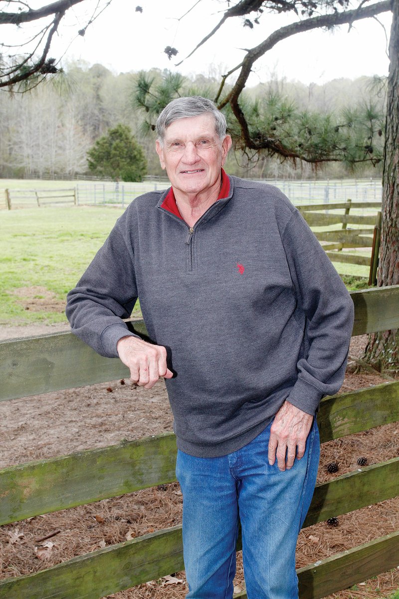 Jerry Cole of Cabot stands next to his pasture where he and his wife raised Quarter Horses for more than 30 years. Cole is the honoree for the Cabot Scholarship Foundation’s Roast & Toast on April 16 in the Cabot Junior High School North Cafeteria.