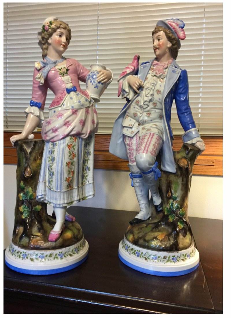 These porcelain figurines are old, big and attractive, but are they Meissen? TNS photo