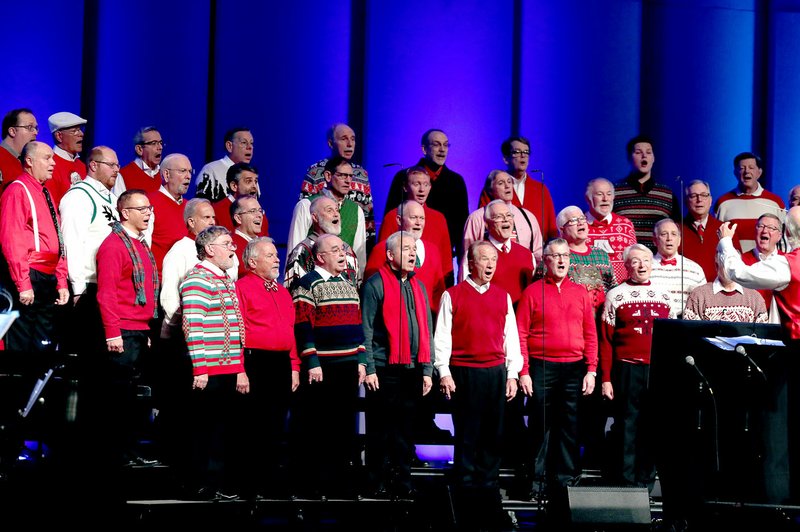 Photo submitted The Singing Men of Arkansas will be taking requests at Riordan Hall at 3 p.m. on Sunday, May 5. The unique format is an early Mother's Day gift, according to member Mike Malony.