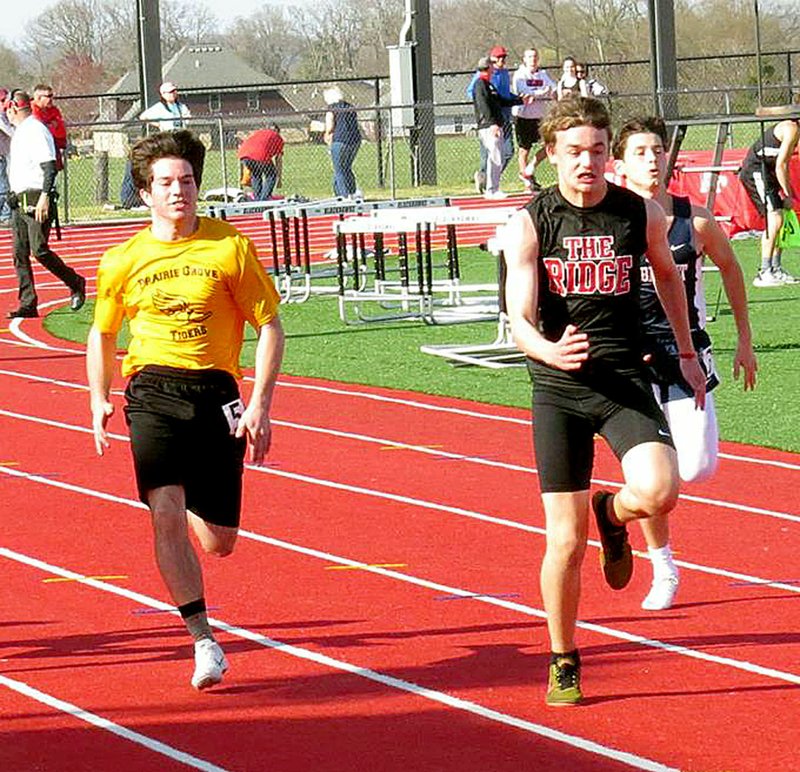 Blackhawk Patrick Elliott paced the team with wins in the 100-meter (11.47) and 200-meter (24.06) and anchored the winning 4x100-meter relay team.