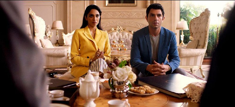 Sobhita Dhulipala (left) stars as Tara Khanna and Arjun Mathur as  Karan Mehra in Amazon Prime’s Made in Heaven. The series is  being billed as a groundbreaking Indian drama made for global  audiences. 