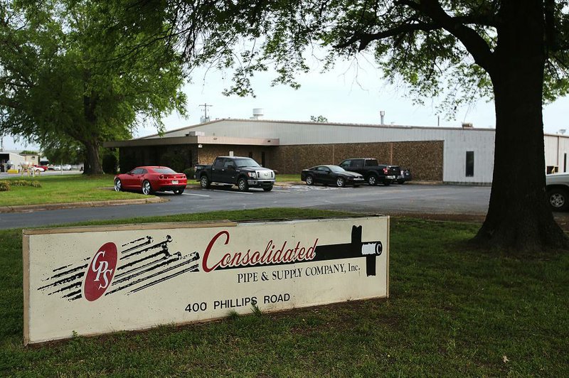 The Consolidated Pipe & Supply Co. warehouse in North Little Rock has 37,700 square feet and was built in 1980. 