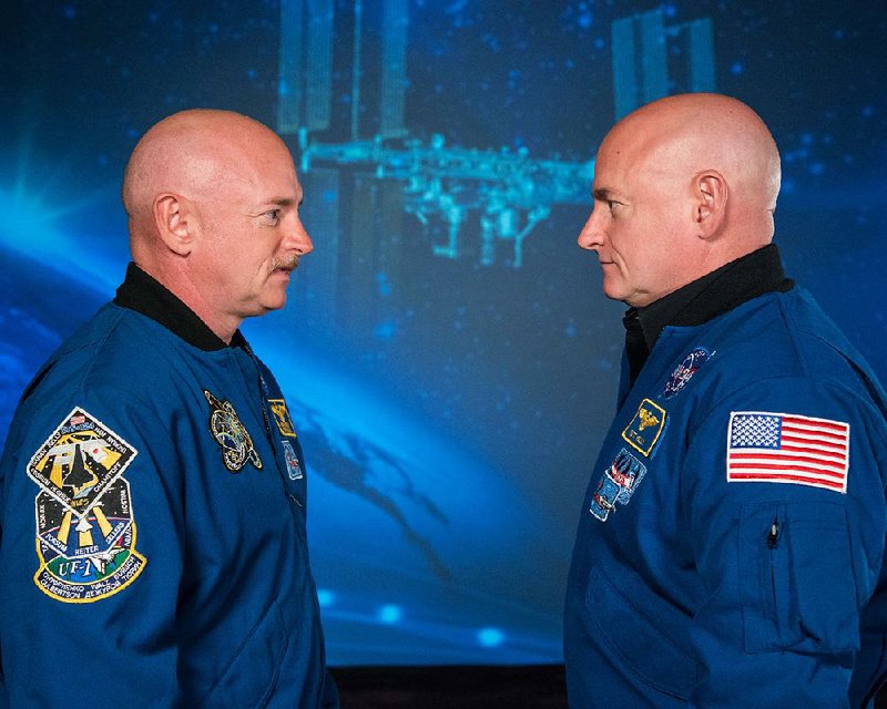 By comparing astronauts Scott Kelly (left), who soared into space, and Mark Kelly, who remained earthbound, NASA has studied what effects prolonged time in space can have on the human body. 