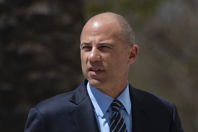 FILE - In this April 1, 2019 file photo, attorney Michael Avenatti arrives at federal court in Santa Ana, Calif. An indictment filed against Avenatti, Wednesday, April 10, alleges he stole millions of dollars from clients, didn&#x2019;t pay his taxes, committed bank fraud and lied in bankruptcy proceedings. (AP Photo/Jae C. Hong)