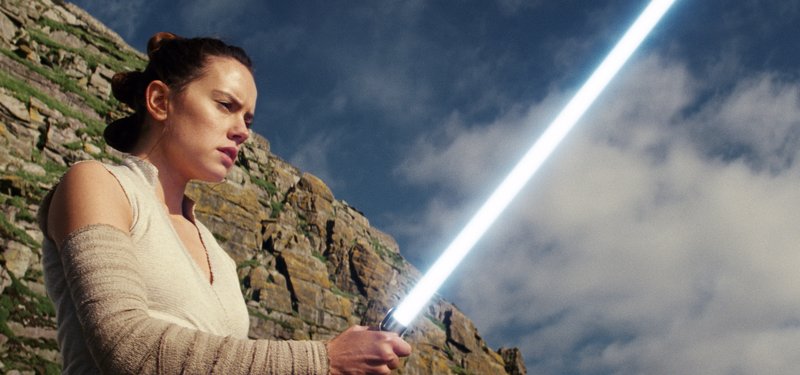 This image released by Lucasfilm shows Daisy Ridley as Rey in "Star Wars: The Last Jedi." The Skywalker saga may be coming to an end this December as the latest Star Wars trilogy finishes, but 8 months out from its release fans still know precious little about what director J.J. Abrams and Lucasfilm president Kathleen Kennedy have in store for “Episode IX," which opens nationwide on Dec. 20. (Lucasfilm via AP)

