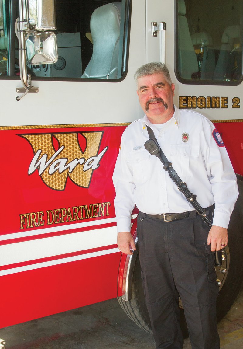 Tony Reaves, the new fire chief for the Ward Volunteer Fire Department, has been a firefighter for 30 years in various capacities. Reaves worked for the Ward Wastewater Plant before replacing Randy Staley, who retired as fire chief.