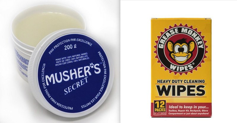 Musher's Secret and Grease Monkey Wipes
