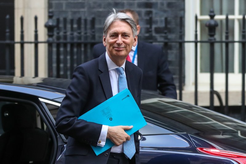 Philip Hammond, U.K. chancellor of the exchequer, arrives in Downing Street in London on March 29, 2019. MUST CREDIT: Bloomberg photo by Simon Dawson.