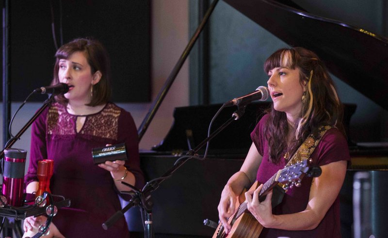 File Photo/BEN GOFF @NWABENGOFF Emily Rowland (left) and Candy Lee, the indie folk duo Melody Pond, are on the musical lineup for Springfest, returning to Fayetteville April 20 after a hiatus in 2018.