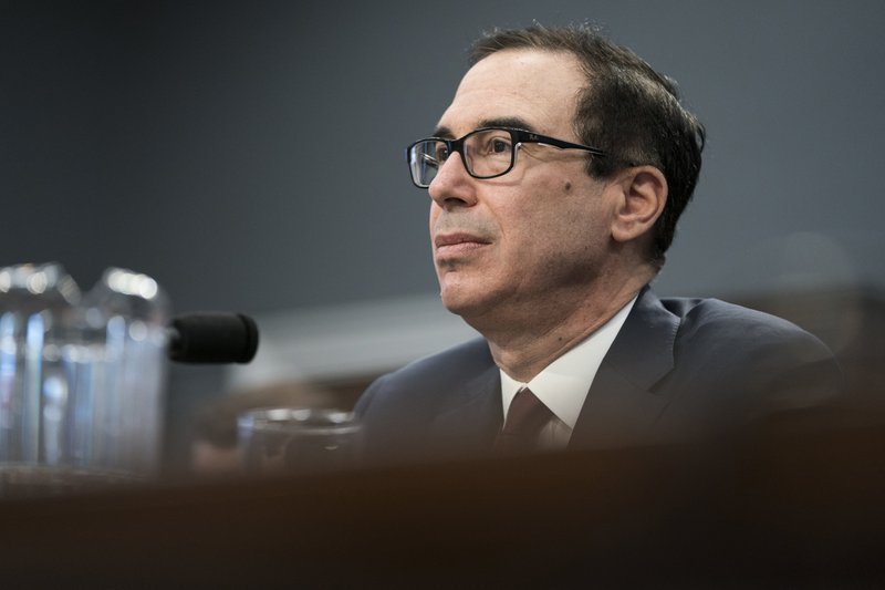 Treasury Secretary Steven Mnuchin testifies before a subcommittee of the House Appropriations Committee about the Treasury Departments 2020 budget request on Capitol Hill in Washington, April 9, 2019.