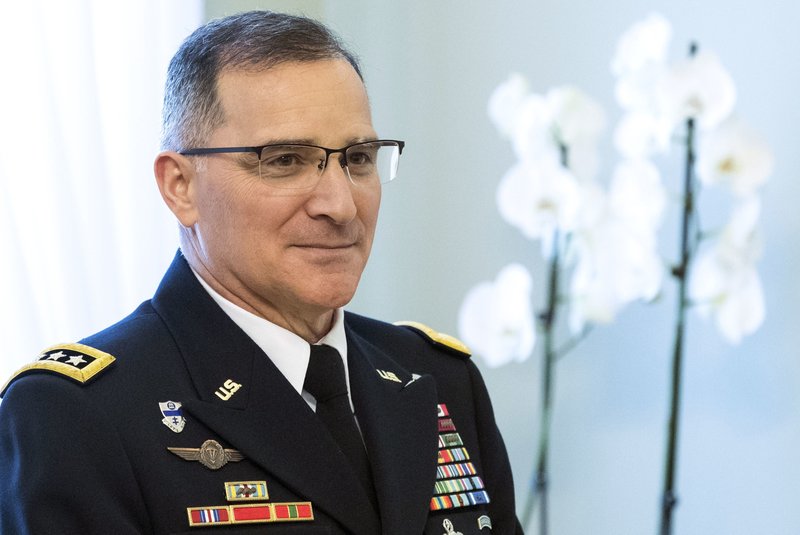 FILE - In this March 16, 2017, file photo, NATO's Supreme Allied Commander Europe, Army Gen. Curtis Scaparrotti arrives for a meeting in Vilnius, Lithuania. The deep chill in U.S.-Russian relations is stirring concern in some quarters that Washington and Moscow are in danger of stumbling into an armed confrontation that, by mistake or miscalculation, could lead to nuclear war. &#x201c;During the Cold War, we understood each other&#x2019;s signals. We talked,&#x201d; says Scaparrotti, who is about to retire. &#x201c;I&#x2019;m concerned that we don&#x2019;t know them as well today.&#x201d; (AP Photo/Mindaugas Kulbis, File)