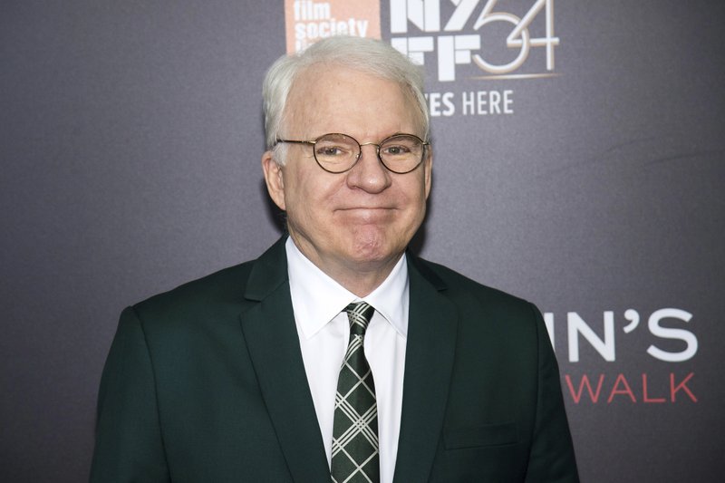 FILE - This Oct. 14, 2016 file photo shows Steve Martin at the world premiere of &quot;Billy Lynn's Long Halftime Walk&quot;, during the 54th New York Film Festival in New York. Celadon Books announced Monday that Martin and New Yorker artist Harry Bliss were collaborating on the &#x201c;ultimate cartoon book,&#x201d; currently untitled. It&#x2019;s scheduled for next year. (Photo by Charles Sykes/Invision/AP, File)