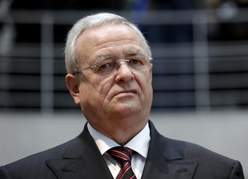The Associated Press QUESTIONING: In this Jan. 19, 2017, file photo Martin Winterkorn, former CEO of the German car manufacturer 'Volkswagen', arrives for a questioning at an investigation committee of the German federal parliament in Berlin, Germany.